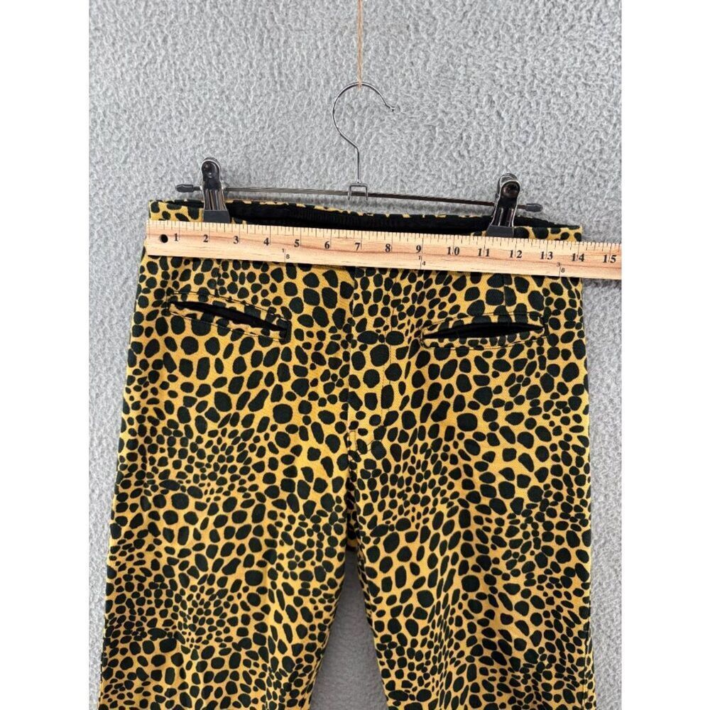 Holiday Emma Mulholland Kokomo Pants Yellow Black Leopard Spot Cotton Size S - Picture 5 of 13